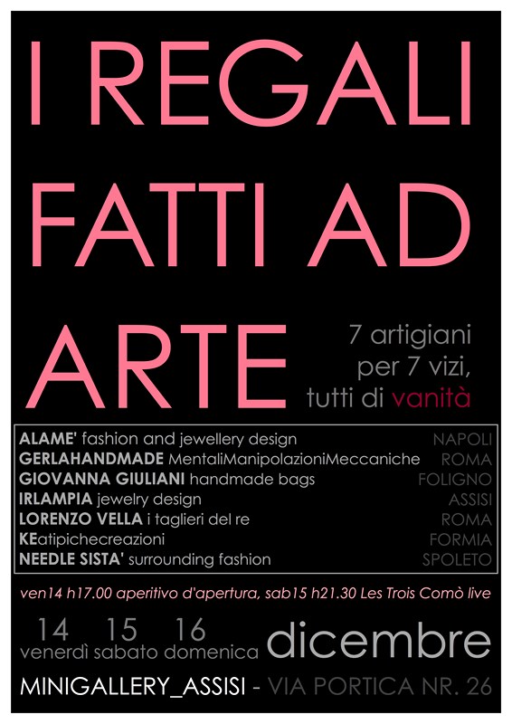 Locandina I regali fatti ad arte gerlahandmade assisi